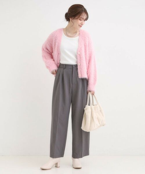 SHOO・LA・RUE / シューラルー カーディガン・ボレロ | フェザーVネックカーディガン | 詳細15