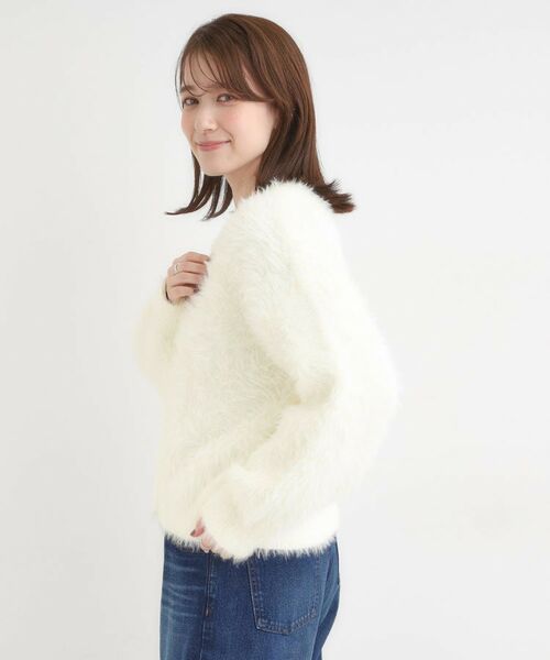 SHOO・LA・RUE / シューラルー カーディガン・ボレロ | フェザーVネックカーディガン | 詳細2