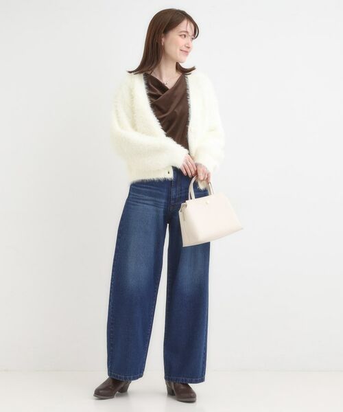 SHOO・LA・RUE / シューラルー カーディガン・ボレロ | フェザーVネックカーディガン | 詳細3