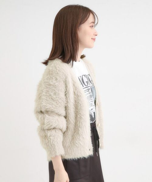 SHOO・LA・RUE / シューラルー カーディガン・ボレロ | フェザーVネックカーディガン | 詳細6