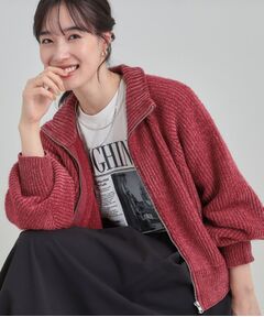 SHOO・LA・RUE / シューラルー レザーブルゾン・ジャケット | フェザーストライプモールブルゾン