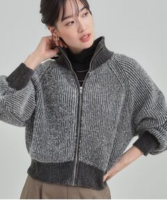 SHOO・LA・RUE / シューラルー レザーブルゾン・ジャケット | フェザーストライプモールブルゾン