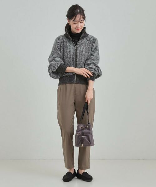 SHOO・LA・RUE / シューラルー レザーブルゾン・ジャケット | フェザーストライプモールブルゾン | 詳細11