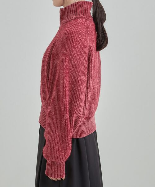 SHOO・LA・RUE / シューラルー レザーブルゾン・ジャケット | フェザーストライプモールブルゾン | 詳細14