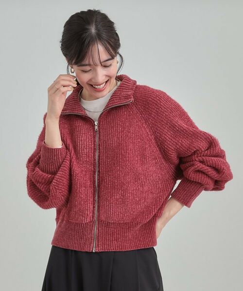 SHOO・LA・RUE / シューラルー レザーブルゾン・ジャケット | フェザーストライプモールブルゾン | 詳細5