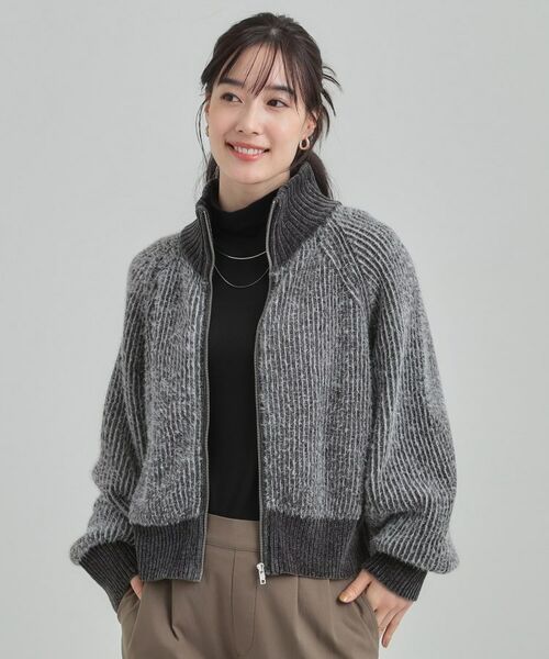 SHOO・LA・RUE / シューラルー レザーブルゾン・ジャケット | フェザーストライプモールブルゾン | 詳細9