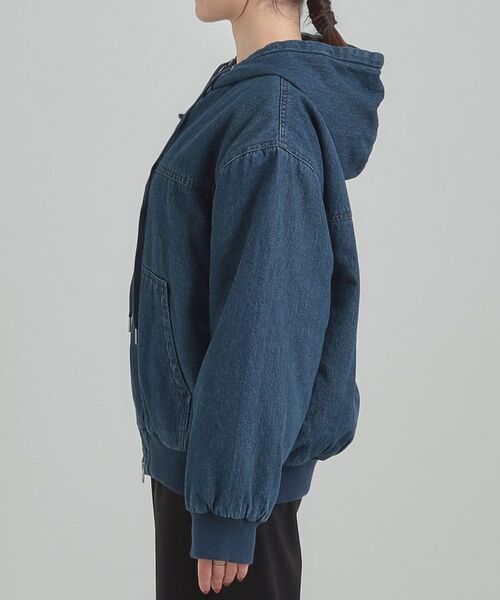 SHOO・LA・RUE / シューラルー レザーブルゾン・ジャケット | デニム中綿フーディーブルゾン | 詳細10