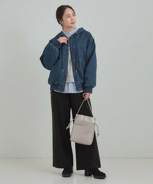 SHOO・LA・RUE / シューラルー レザーブルゾン・ジャケット | デニム中綿フーディーブルゾン | 詳細7