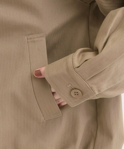 SHOO・LA・RUE / シューラルー レザーブルゾン・ジャケット | 配色衿 ヘリンボーンカバーオール | 詳細14