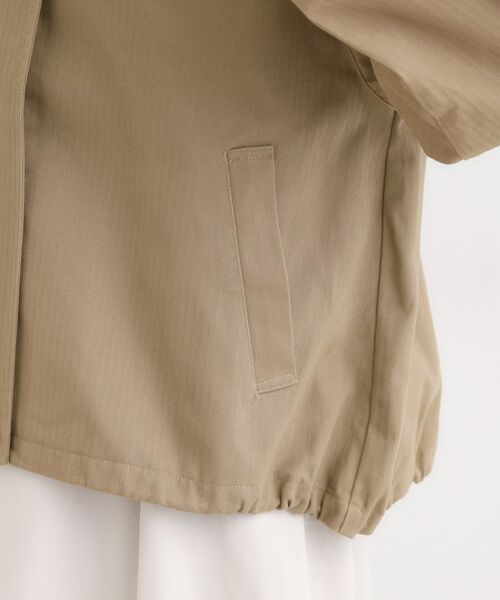 SHOO・LA・RUE / シューラルー レザーブルゾン・ジャケット | 配色衿 ヘリンボーンカバーオール | 詳細15