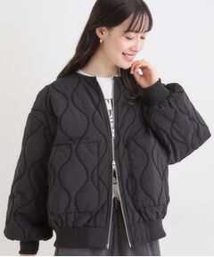 SHOO・LA・RUE / シューラルー レザーブルゾン・ジャケット | モールキルティング中綿ブルゾン