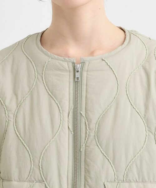 SHOO・LA・RUE / シューラルー レザーブルゾン・ジャケット | モールキルティング中綿ブルゾン | 詳細12