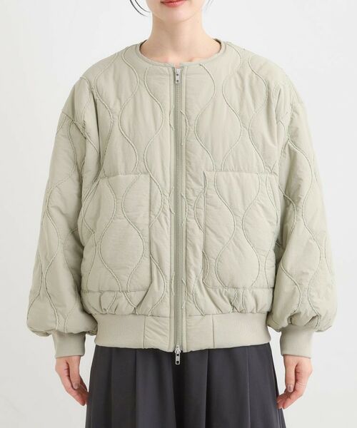 SHOO・LA・RUE / シューラルー レザーブルゾン・ジャケット | モールキルティング中綿ブルゾン | 詳細9