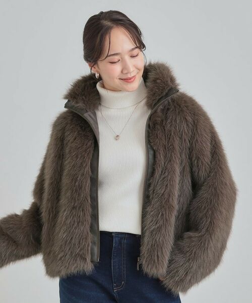 SHOO・LA・RUE / シューラルー レザーブルゾン・ジャケット | フェイクファーブルゾン | 詳細1