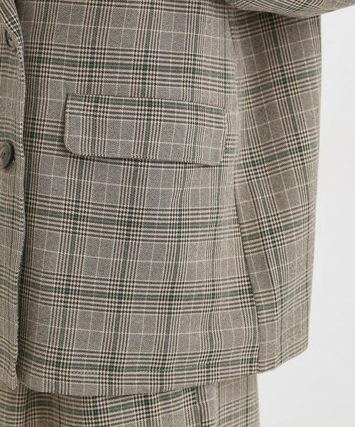 SHOO・LA・RUE / シューラルー テーラードジャケット | 【セットアップ可】チェック柄 ダブルブレストテーラードゆるジャケット | 詳細18