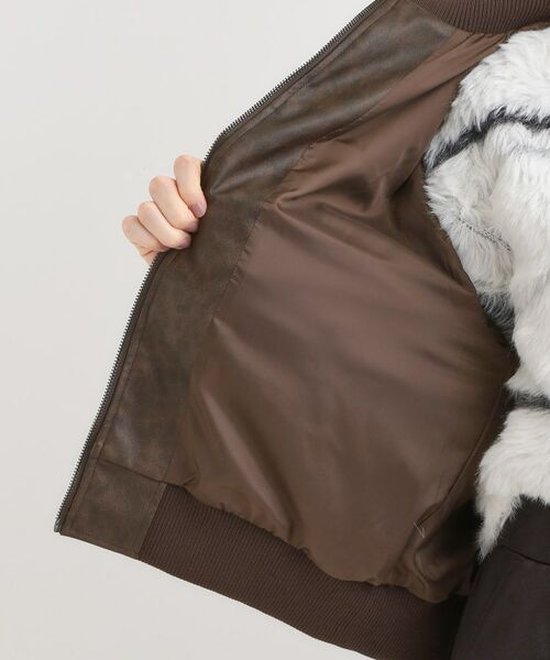 SHOO・LA・RUE / シューラルー レザーブルゾン・ジャケット | レザー調リブブルゾン | 詳細16