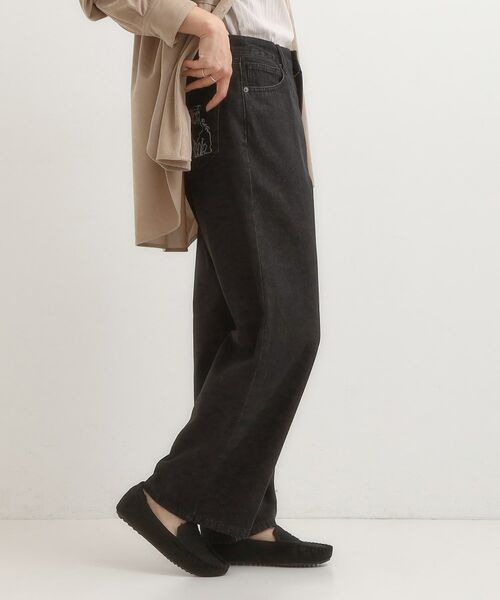 SHOO・LA・RUE / シューラルー デニムパンツ | 【旭山動物園応援商品】ポケット刺繍デニム | 詳細2