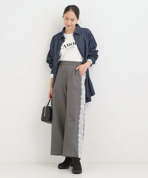 SHOO・LA・RUE / シューラルー パンツ | サイドレースワイドパンツ | 詳細3