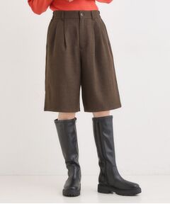 SHOO・LA・RUE / シューラルー ショート・ハーフ・半端丈パンツ | 【セットアップ可】チェック柄タックハーフパンツ