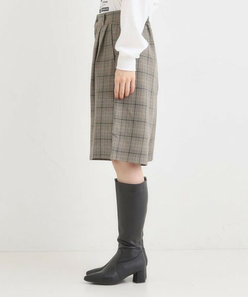 SHOO・LA・RUE / シューラルー ショート・ハーフ・半端丈パンツ | 【セットアップ可】チェック柄タックハーフパンツ | 詳細10
