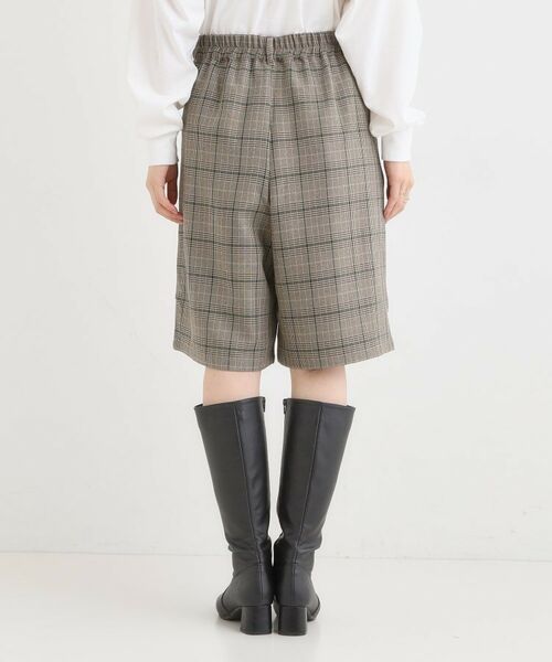 SHOO・LA・RUE / シューラルー ショート・ハーフ・半端丈パンツ | 【セットアップ可】チェック柄タックハーフパンツ | 詳細11