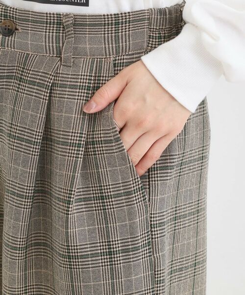 SHOO・LA・RUE / シューラルー ショート・ハーフ・半端丈パンツ | 【セットアップ可】チェック柄タックハーフパンツ | 詳細14