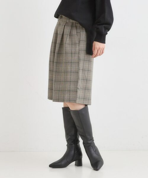 SHOO・LA・RUE / シューラルー ショート・ハーフ・半端丈パンツ | 【セットアップ可】チェック柄タックハーフパンツ | 詳細6