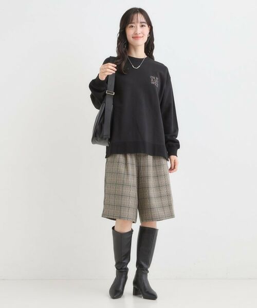 SHOO・LA・RUE / シューラルー ショート・ハーフ・半端丈パンツ | 【セットアップ可】チェック柄タックハーフパンツ | 詳細7