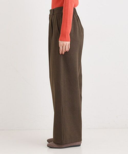 SHOO・LA・RUE / シューラルー パンツ | 【セットアップ可】チェック柄タックワイドパンツ | 詳細10