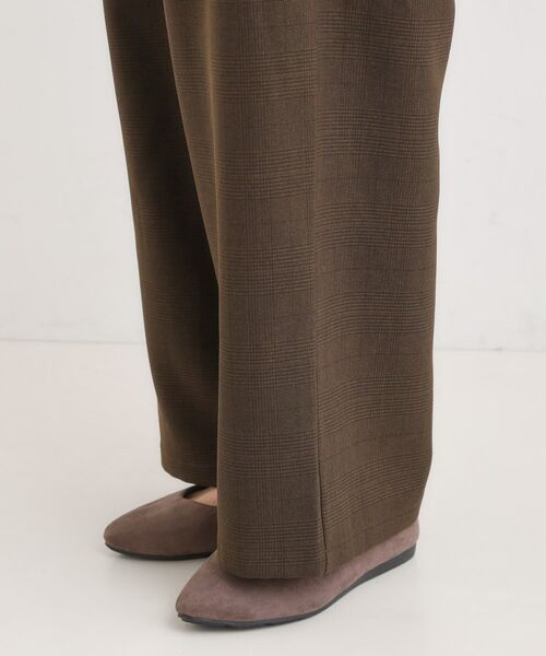 SHOO・LA・RUE / シューラルー パンツ | 【セットアップ可】チェック柄タックワイドパンツ | 詳細15