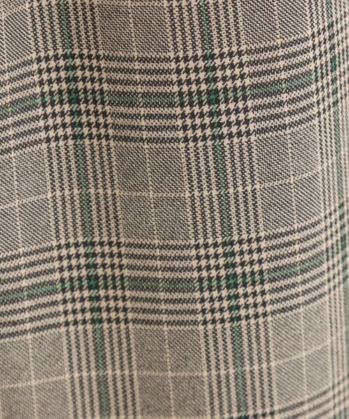 SHOO・LA・RUE / シューラルー パンツ | 【セットアップ可】チェック柄タックワイドパンツ | 詳細4