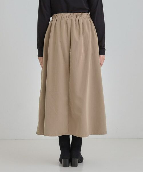 SHOO・LA・RUE / シューラルー ロング・マキシ丈スカート | リボンタック ピーチ起毛 フレアスカート | 詳細15