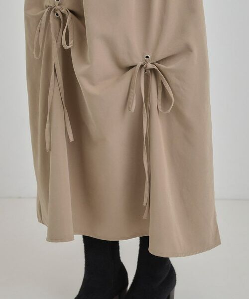 SHOO・LA・RUE / シューラルー ロング・マキシ丈スカート | リボンタック ピーチ起毛 フレアスカート | 詳細18