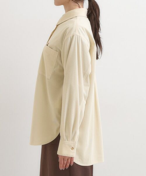 SHOO・LA・RUE / シューラルー シャツ・ブラウス | 【旭山動物園応援商品】ワンポイント刺繍 コーデュロイシャツ | 詳細10