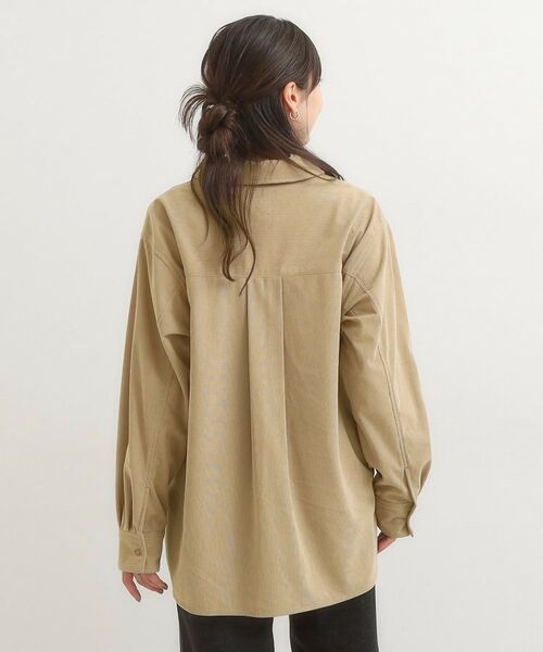 SHOO・LA・RUE / シューラルー シャツ・ブラウス | 【旭山動物園応援商品】ワンポイント刺繍 コーデュロイシャツ | 詳細6