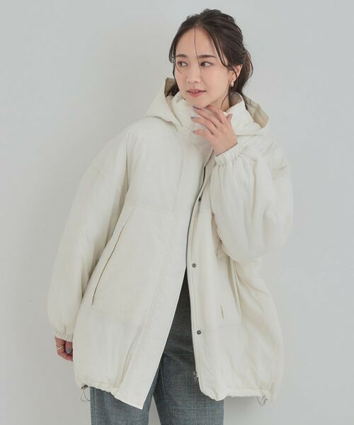 SHOO・LA・RUE / シューラルー その他アウター | 【あったか/撥水/フード取り外し可能】中綿モンスターコート | 詳細1