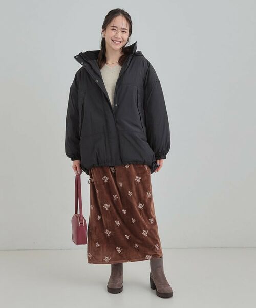 SHOO・LA・RUE / シューラルー その他アウター | 【あったか/撥水/フード取り外し可能】中綿モンスターコート | 詳細10