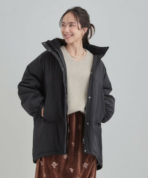 SHOO・LA・RUE / シューラルー その他アウター | 【あったか/撥水/フード取り外し可能】中綿モンスターコート | 詳細11