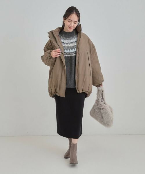 SHOO・LA・RUE / シューラルー その他アウター | 【あったか/撥水/フード取り外し可能】中綿モンスターコート | 詳細17