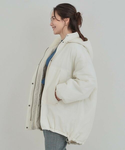 SHOO・LA・RUE / シューラルー その他アウター | 【あったか/撥水/フード取り外し可能】中綿モンスターコート | 詳細2