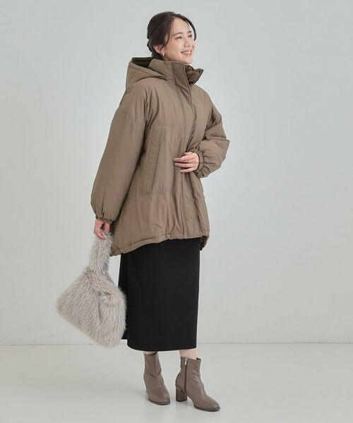 SHOO・LA・RUE / シューラルー その他アウター | 【あったか/撥水/フード取り外し可能】中綿モンスターコート | 詳細20