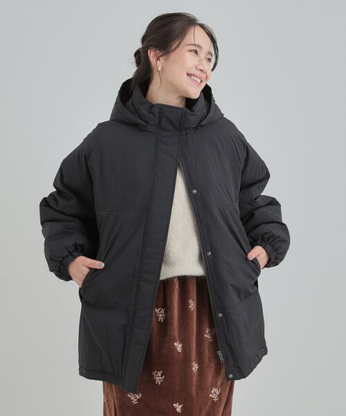 SHOO・LA・RUE / シューラルー その他アウター | 【あったか/撥水/フード取り外し可能】中綿モンスターコート | 詳細8