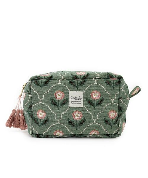 SHOO・LA・RUE / シューラルー ポーチ | インド製ジャカードマチ付きポーチ | 詳細1