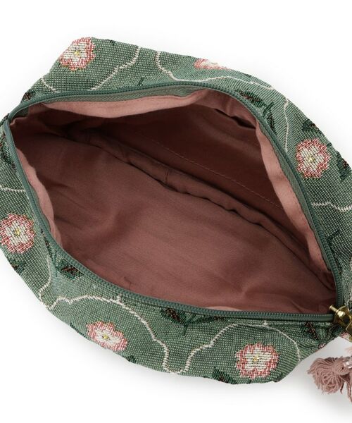 SHOO・LA・RUE / シューラルー ポーチ | インド製ジャカードマチ付きポーチ | 詳細4