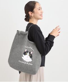 SHOO・LA・RUE / シューラルー トートバッグ | ボア刺繍アニマルコードトートバッグ