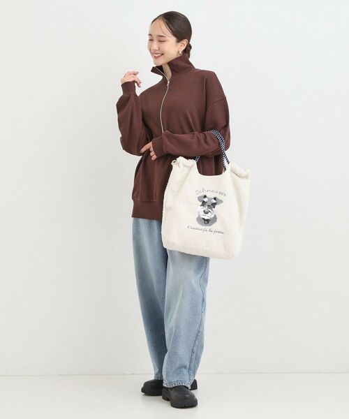 SHOO・LA・RUE / シューラルー トートバッグ | ボア刺繍アニマルコードトートバッグ | 詳細2