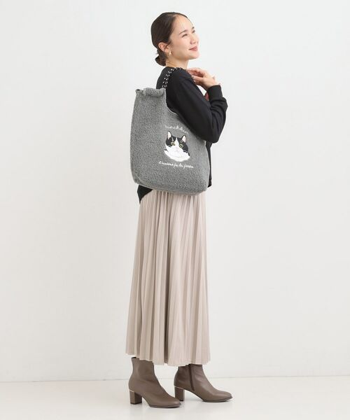 SHOO・LA・RUE / シューラルー トートバッグ | ボア刺繍アニマルコードトートバッグ | 詳細4