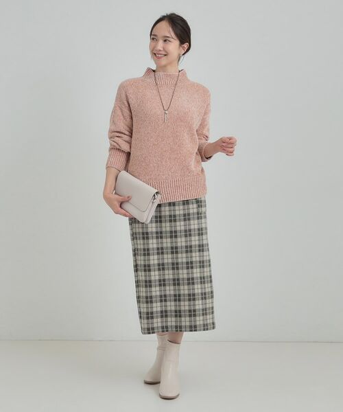 SHOO・LA・RUE / シューラルー ニット・セーター | 【S-LL】ほんのりラメで女性らしい ベロアモールモックネックニット | 詳細11