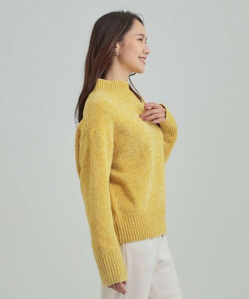 SHOO・LA・RUE / シューラルー ニット・セーター | 【S-LL】ほんのりラメで女性らしい ベロアモールモックネックニット | 詳細18