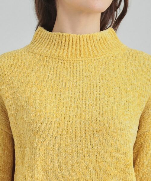 SHOO・LA・RUE / シューラルー ニット・セーター | 【S-LL】ほんのりラメで女性らしい ベロアモールモックネックニット | 詳細24